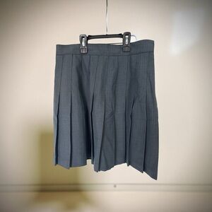 Ultra Pink Charcoal Pleated Mini Skirt